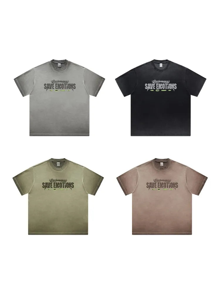 Men's Graphic Round Neck Short Sleeve T-Shirt