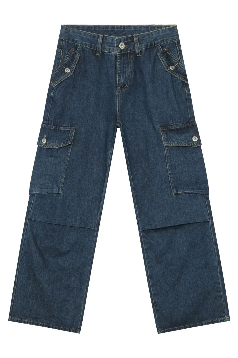 Men's Baggy Jeans with Cargo Pockets