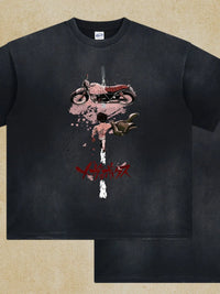 Men's Graphic Round Neck Half Sleeve T-Shirt