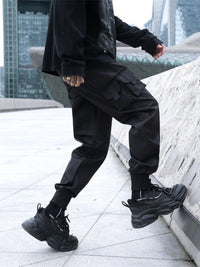 Men's Plus Size Cargo Jogger Pants with Multi Pockets