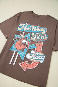 Graphic Crew Neck Western Short Sleeve Tee