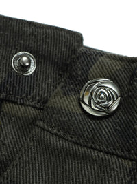 Men's Camouflage Cargo Denim Shorts