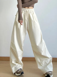 Oversized Wide Leg Drawstring Pants