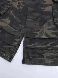 Men's Camouflage Denim Cargo Shorts