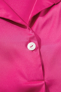 Buttoned Collared Neck Mini Shirt Dress