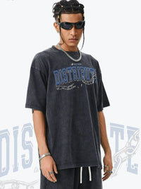 Men's Letter Graphic Round Neck Short Sleeve T-Shirt