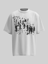 Men's Graphic Round Neck Short Sleeve T-Shirt