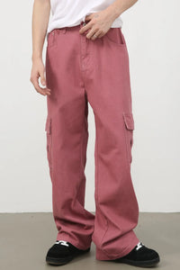 Men's Mid Rise Jeans with Cargo Pockets