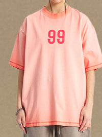 Men's Number Round Neck Half Sleeve T-Shirt