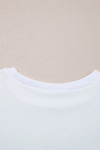 Loose Half Sleeve Hi Low Hem T Shirt