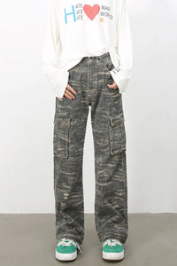 Men's Baggy Jeans with Cargo Pockets