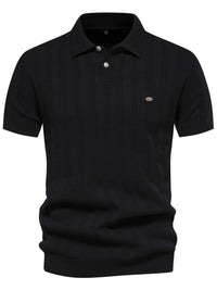 Men's Collared Neck Short Sleeve Knit Polo