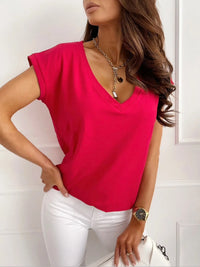 V-Neck Short Sleeve T-Shirt
