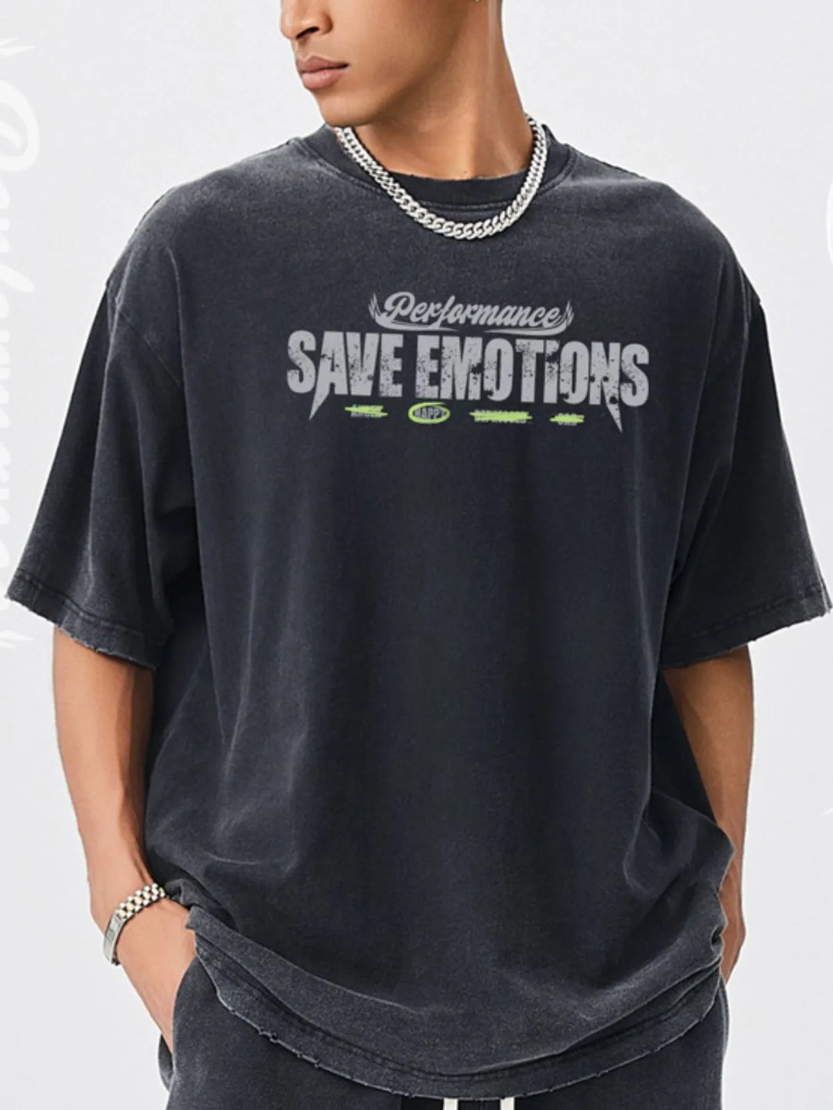 Men's Graphic Round Neck Short Sleeve T-Shirt