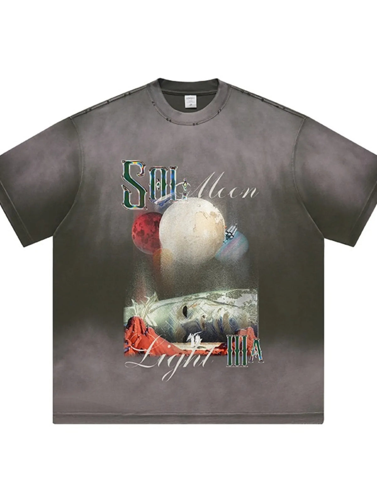 Men's Graphic Round Neck Short Sleeve T-Shirt