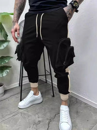 Men's Full Size Drawstring Joggers with Pockets Plus Size