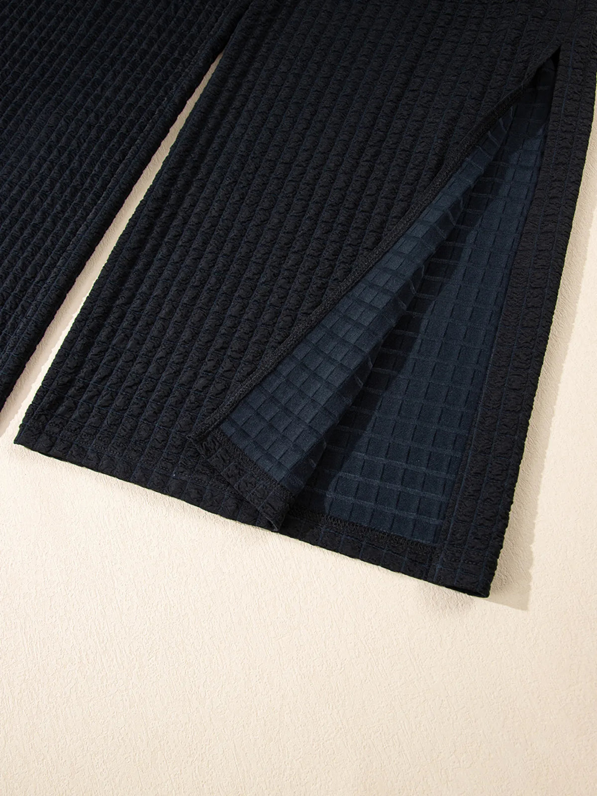 One Shoulder Short Sleeve Knotted Waist Jumpsuit