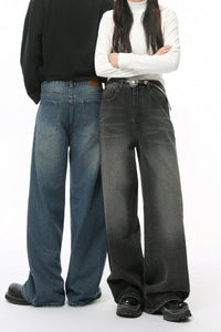 Wide Leg Pocketed Jeans