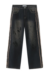 Raw Edge Mid Rise Men's Jeans