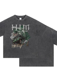 Men's Graphic Round Neck Half Sleeve T-Shirt