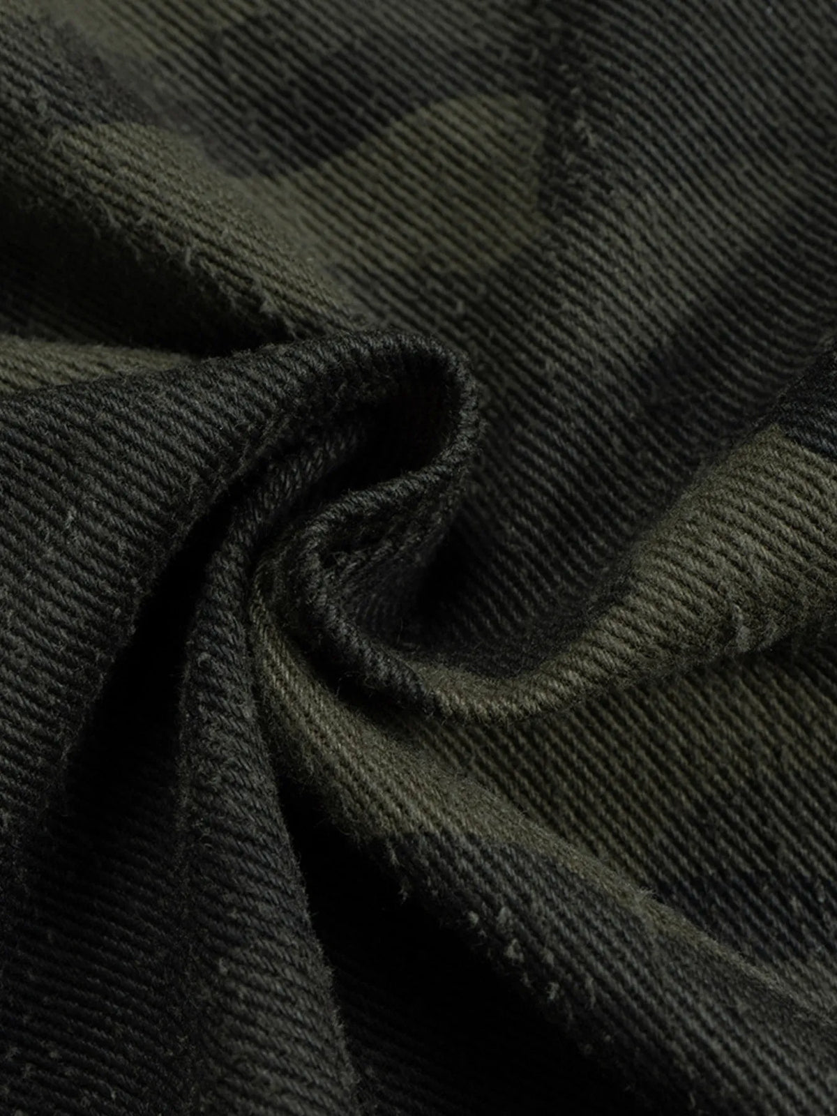 Men's Camouflage Cargo Denim Shorts