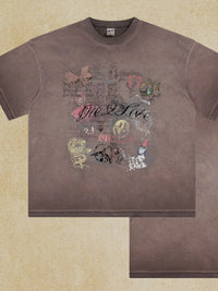 Men's Graphic Round Neck Half Sleeve T-Shirt