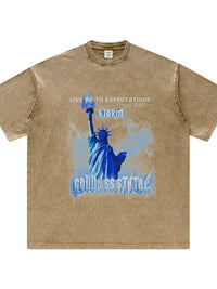 Men's Graphic Round Neck Short Sleeve T-Shirt