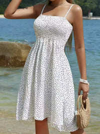 Full Size Smocked Square Neck Cami Dress Plus Size