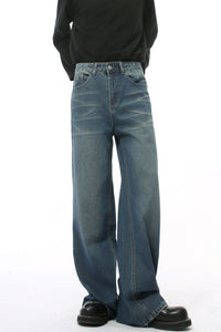 Wide Leg Pocketed Jeans