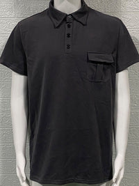 Men's Full Size Collared Neck Short Sleeve Polo Plus Size