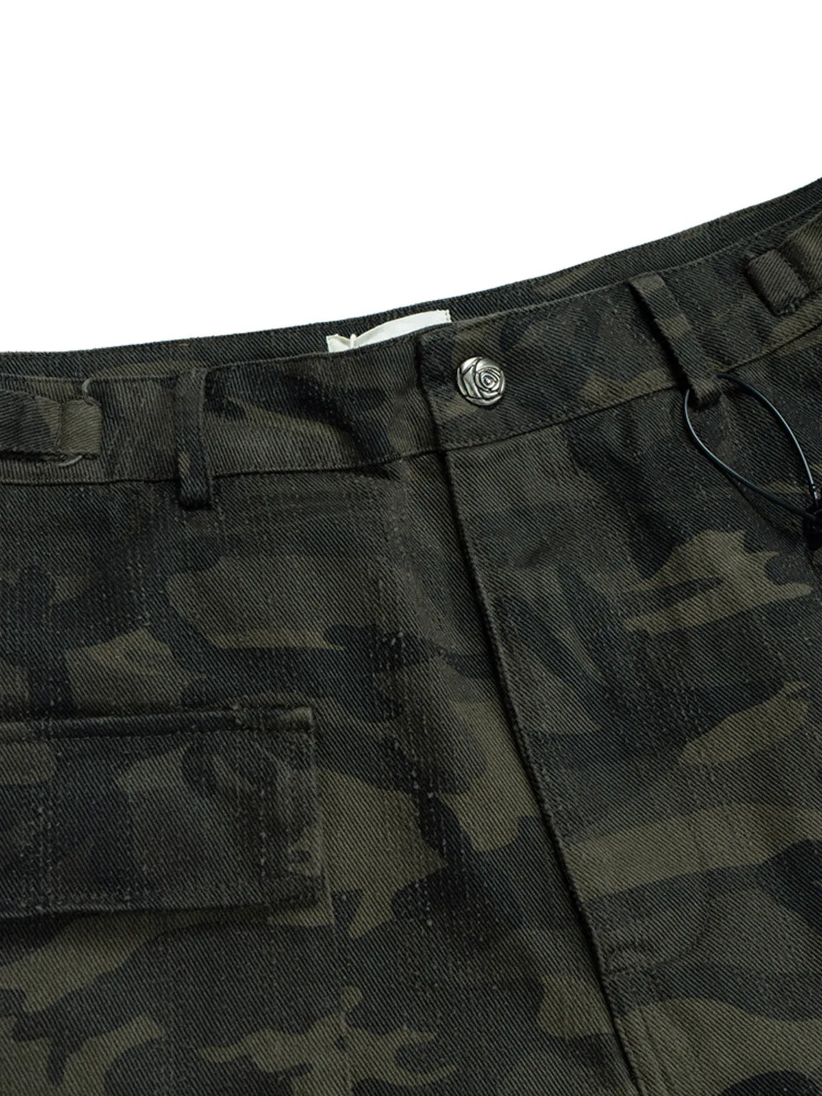 Men's Camouflage Cargo Denim Shorts