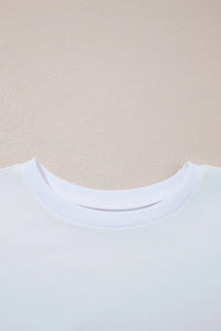 Loose Half Sleeve Hi Low Hem T Shirt