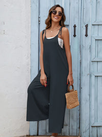 Scoop Neck Spaghetti Strap Jumpsuit
