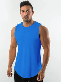 Men's Plus Size Round Neck Tank
