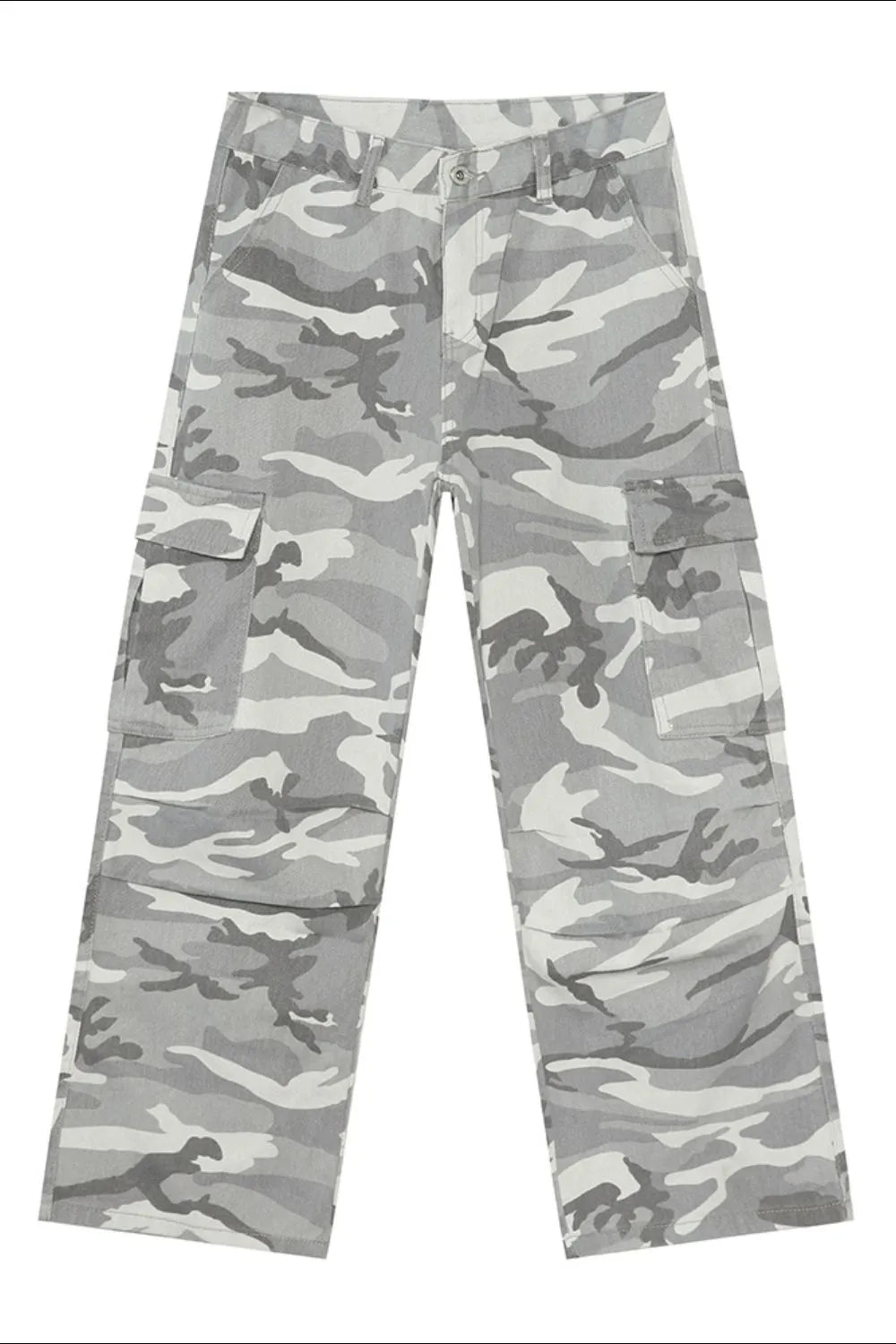 Camouflage Cargo Jeans with Pockets