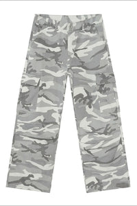 Camouflage Cargo Jeans with Pockets
