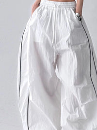 Drawstring Wide Leg Pants