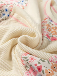 Floral Round Neck Relaxed Fit T-Shirt