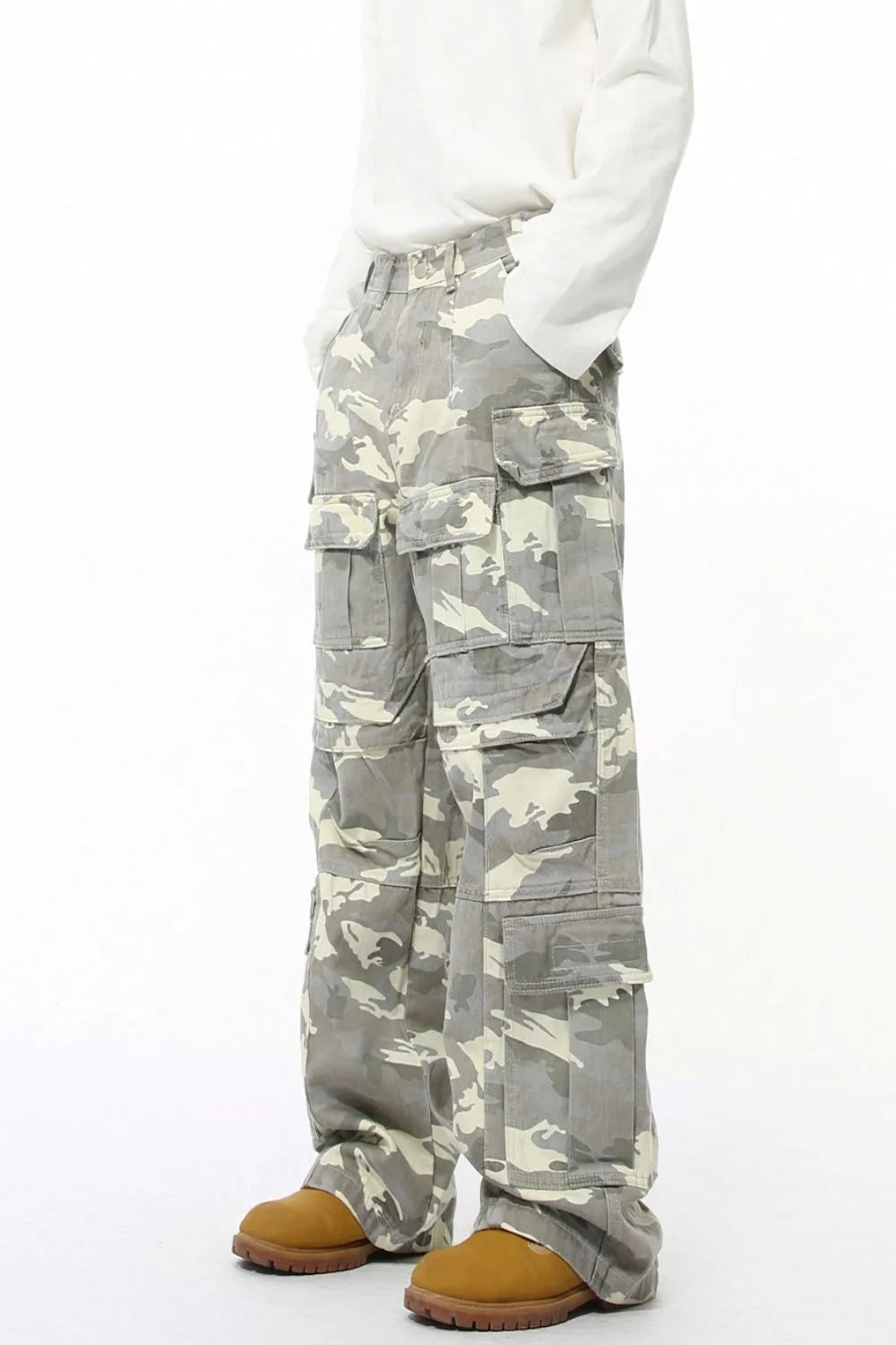 Men's Camouflage Straight Cargo Jeans