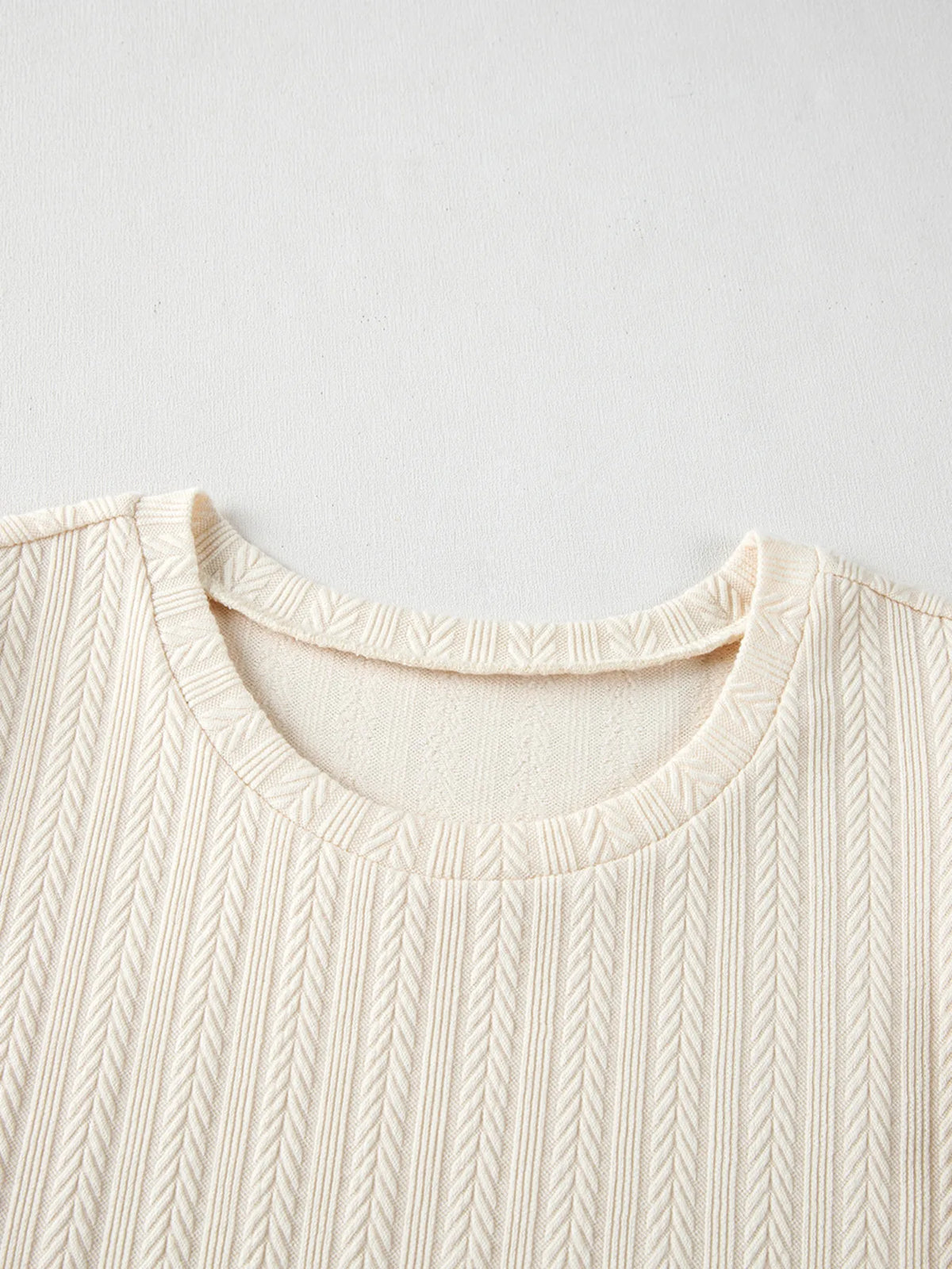 Polka Dot Mesh Puff Sleeve Textured Blouse