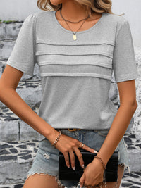 Round Neck Short Sleeve Top