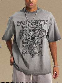 Men's Graphic Round Neck Half Sleeve T-Shirt