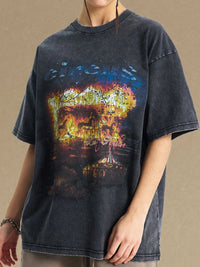 Men's Graphic Round Neck Half Sleeve T-Shirt