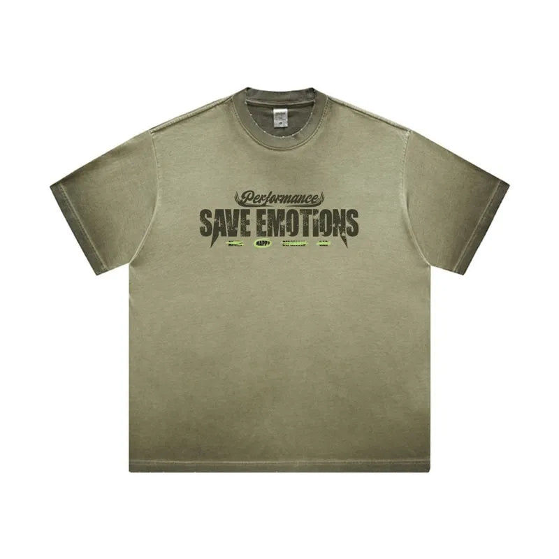 Men's Graphic Round Neck Short Sleeve T-Shirt