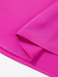 Silky V Neck Dolman Sleeve Blouse