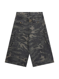 Men's Loose Fit Camouflage Cargo Shorts