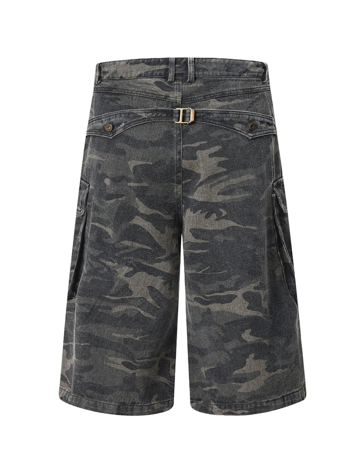 Men's Camouflage Denim Cargo Shorts