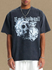 Men's Graphic Round Neck Half Sleeve T-Shirt