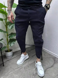 Men's Full Size Pockets Joggers Plus Size