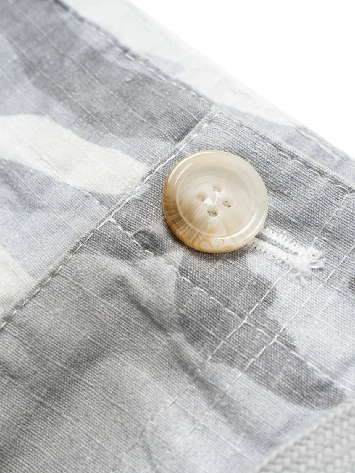 Men's Camouflage Pattern Denim Cargo Shorts